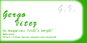 gergo vitez business card